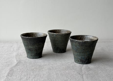 呉須灰釉　フリーカップ＿田鶴濱守人