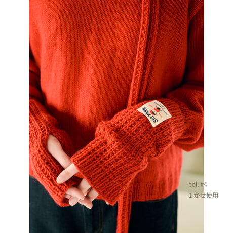 【編み図】SKI Cashmere100 ARM WARMERS