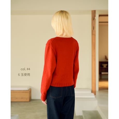 【編み図】SKI Cashmere100 Pullover