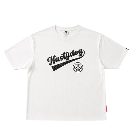 Rhinestone Script Tee(Black/White)