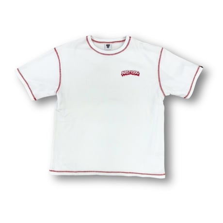 Color Seam Waffle Tee (Black/White)