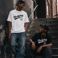 Rhinestone Script Tee(Black/White)