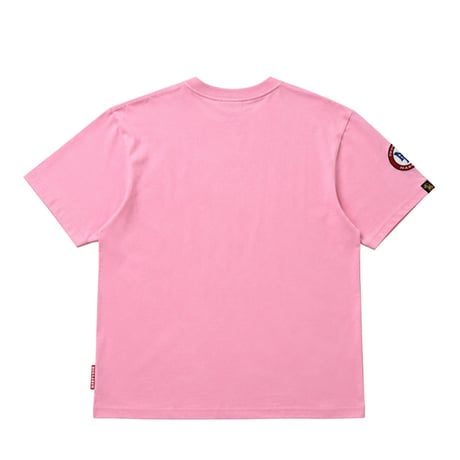 Embroidery Team Logo Tee(Black/White/Pink)