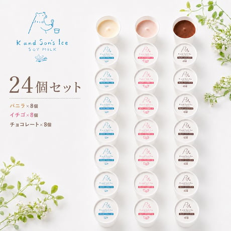 [ギフト/贈答用にピッタリ!] SOY MILK 有機アイスクリームセット