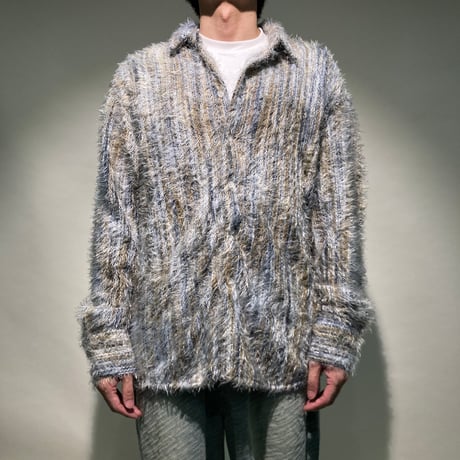 シャギーニットシャツL/S