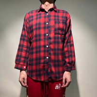 アメカジフランネルチェックシャツL/S