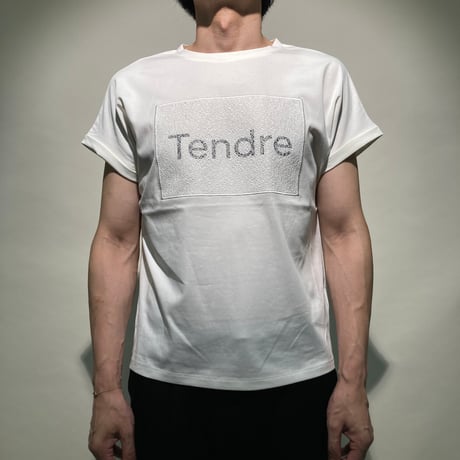 レース＆ロゴワッペンクルーネックTシャツS/S