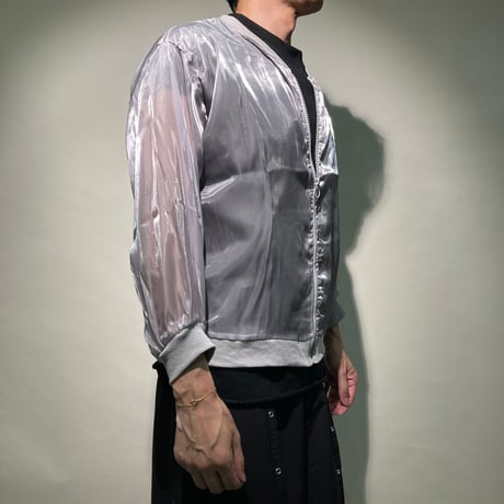 シアーボンバーブルゾン(シルバーグレー)