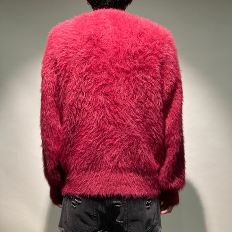 シャギークルーニットL/S(ワイン)