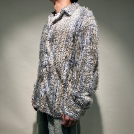 シャギーニットシャツL/S
