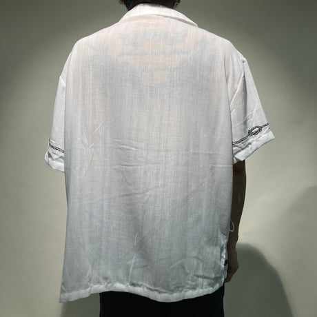 ローププリントオープカラーシャツS/S