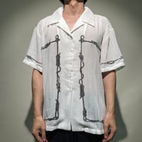 ローププリントオープカラーシャツS/S