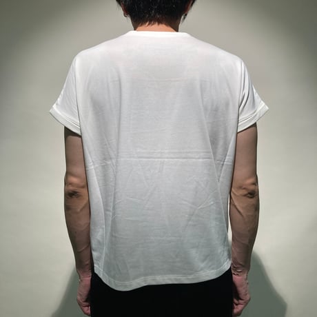レース＆ロゴワッペンクルーネックTシャツS/S