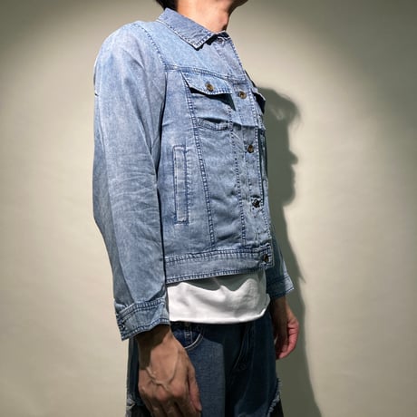 ライトオンスデニムGシャツ(ブルー)
