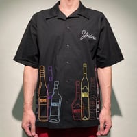 酒ボトル刺繍シャツS/S