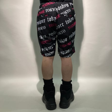 リバーシブル酒総柄ショートパンツ