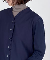 【 コットン シルクツイル + シルク天竺 製品染め 】 洗えるコットンシルク、カーディガン Vネック / 1368023