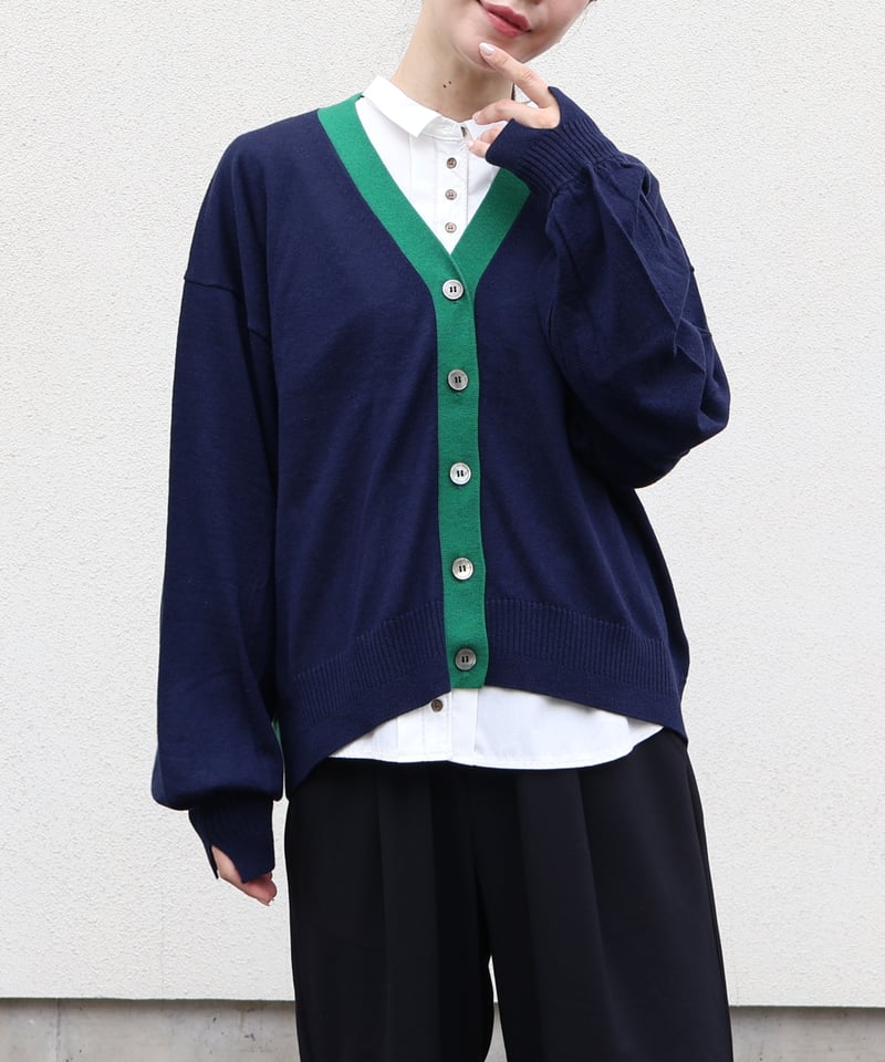 etre relie】 キャッシュタッチVネックカーディガン 167908 | etre