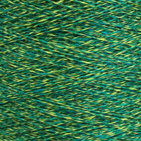 【在庫限り】 LinenCord 2-3 / green mouline / 1/6nm (合細) / 300g (約1,800m)巻き 【工場の残り糸】