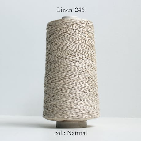 【在庫限り】 Linen-246 / 1/4nm (中細) / 300g (約1,200m)巻き 【工場の残り糸】