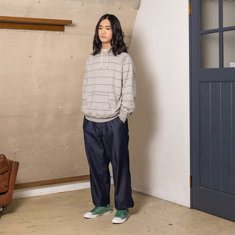 Original Heather Stripe Hoodie / オリジナル杢ボーダーフーディ