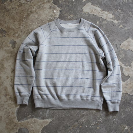 Original Heather Stripe Sweat Shirt / オリジナル杢ボーダークルーネックスウェット