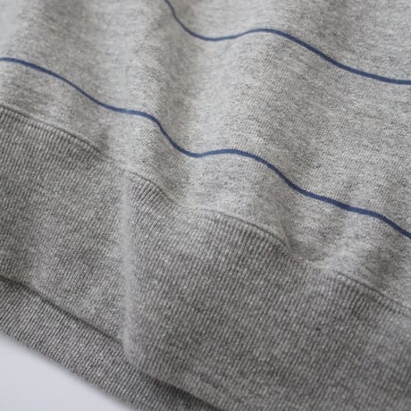 Original Heather Stripe Sweat Shirt / オリジナル杢ボーダークルーネックスウェット