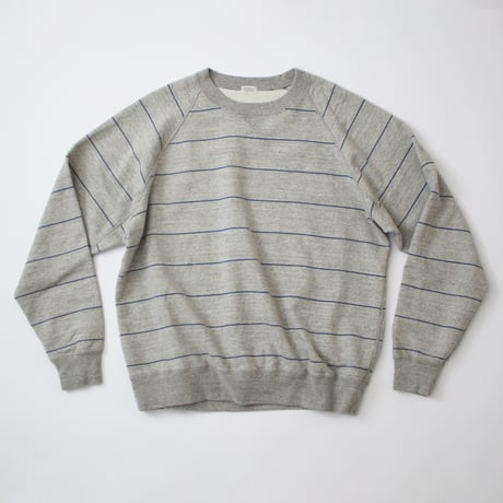 Original Heather Stripe Sweat Shirt / オリジナル杢ボーダークルーネックスウェット