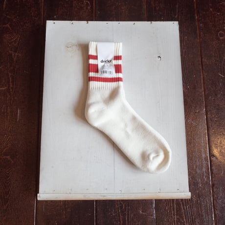 decka   80'S SKATER SOCKS / SHORT LENGTH / SOLID COL,