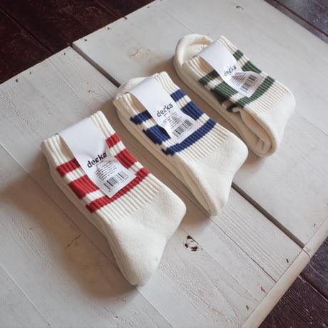 decka   80'S SKATER SOCKS / SHORT LENGTH / SOLID COL,