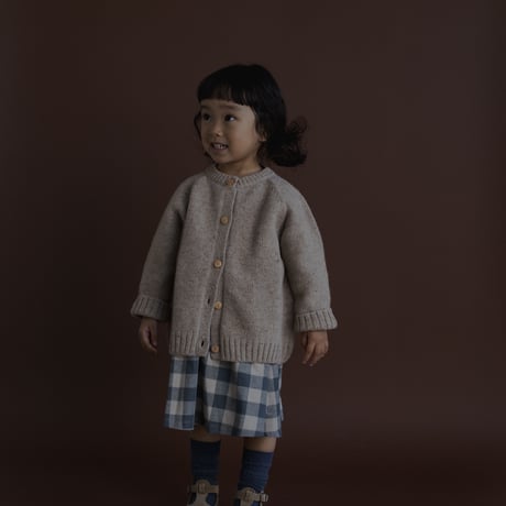 【organic zoo】Fog Blue Gingham Field Dress