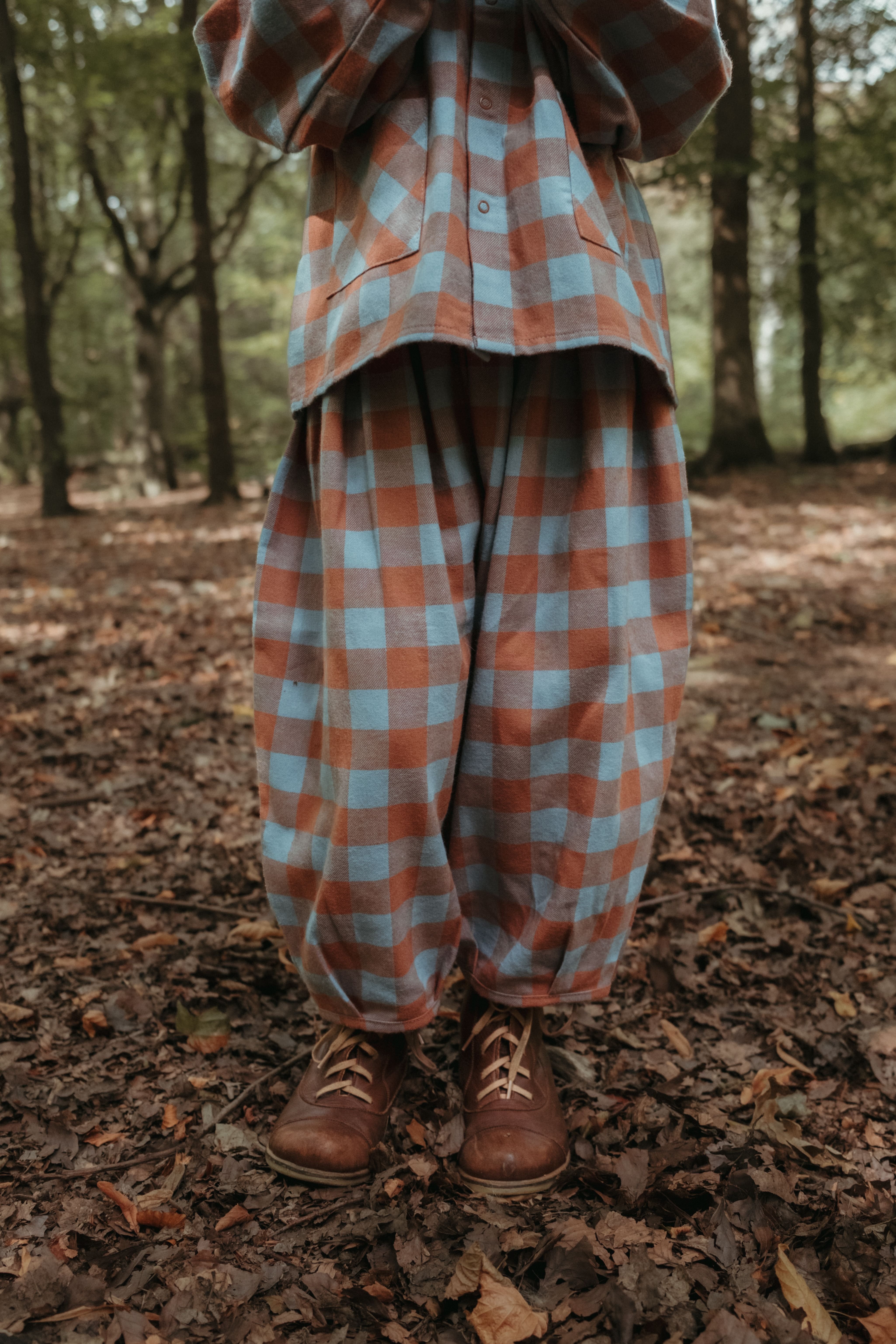 organic zoo】Maple Gingham Lodge Pants | lana