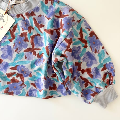【BOBO CHOSES】Watercolor all over cropped sweatshirt