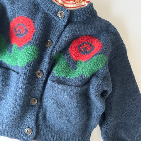 【BOBO CHOSES】Stamp Bloom cardigan
