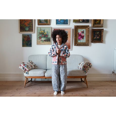 【Little Cotton Clothes】Quilted trouser Barley Floral