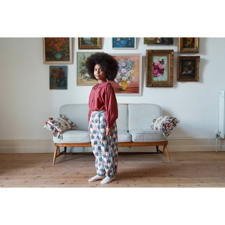 【Little Cotton Clothes】Quilted Trousers Patchwork Floral