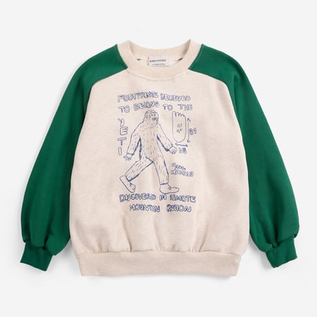 【BOBO CHOSES】Mr. Footish raglan sweatshirt