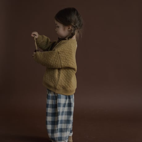 【organic zoo】Fog Blue Gingham Lodge Pants