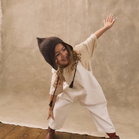 予約【The Simple Folk】The Oversized Denim Dungaree Kids// Undyed
