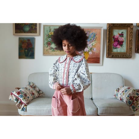 【Little Cotton Clothes】Cord Jessica Trousers in Pepperberry