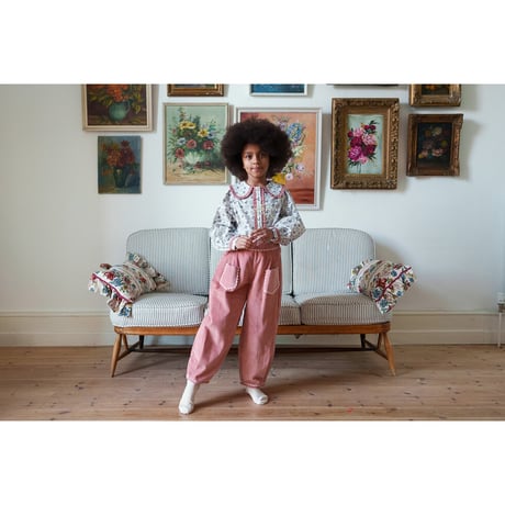 【Little Cotton Clothes】Cord Jessica Trousers in Pepperberry