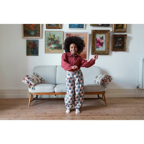 【Little Cotton Clothes】Quilted Trousers Patchwork Floral