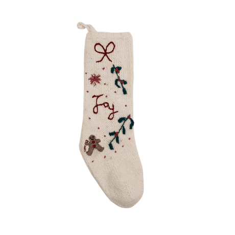 予約【Shirley Bredal】Gingerbread Stocking - Cream White