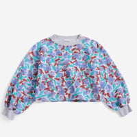 【BOBO CHOSES】Watercolor all over cropped sweatshirt