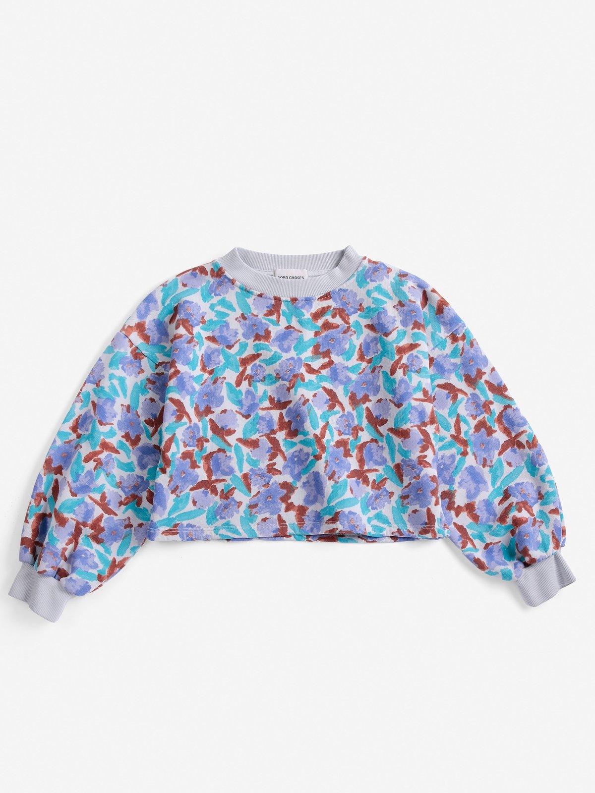 BOBO CHOSES】Watercolor all over cropped sweats