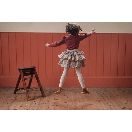 【Little Cotton Clothes】Organic Pointelle T-shirt Redcurrant