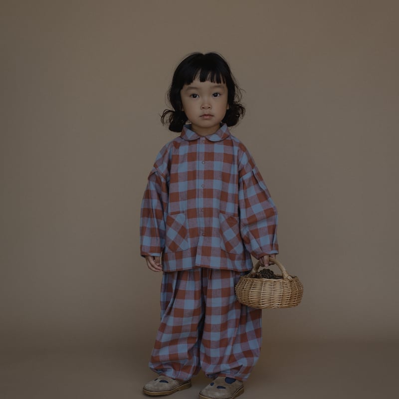 organic zoo】Maple Gingham Lodge Pants | lana