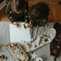 予約【Shirley Bredal】Gingerbread Stocking - Cream White