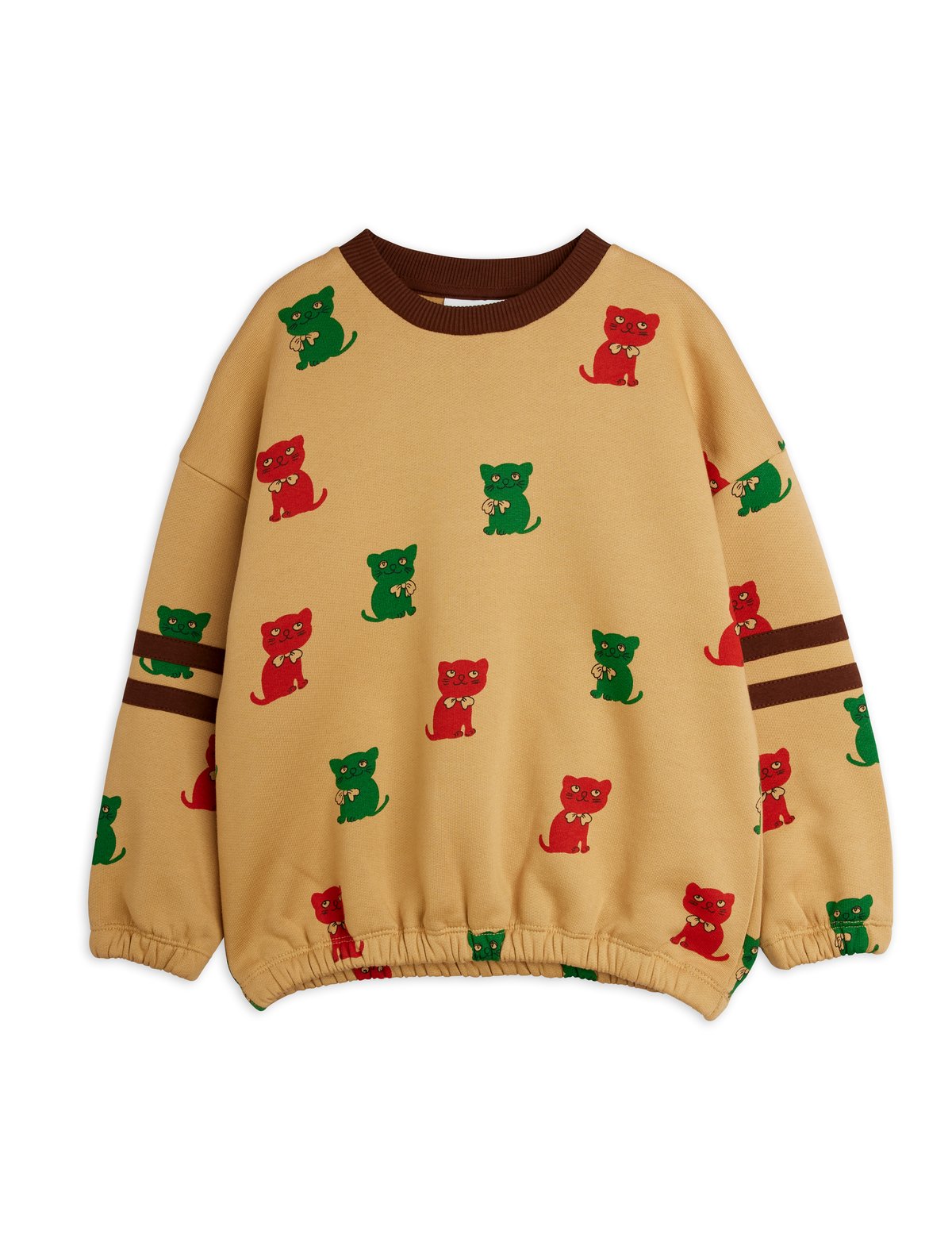 mini rodini】 Kittens aop stripes sweatshirt |