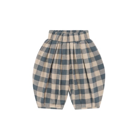 【organic zoo】Fog Blue Gingham Lodge Pants